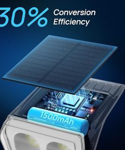 Outdoor Waterproof Solar Spot Lights 24 LED Adjustable 6 Pack 2