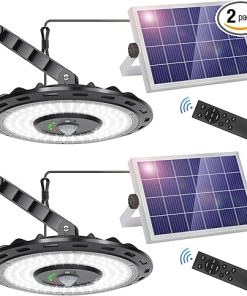 RopeLux Solar Lights 3000LM Dimmable 5 Modes Motion Sensor 2 Pack