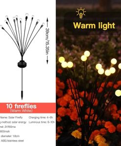 Enchanted Solar Garden Lights with 10 LED Waterproof Pathway Lighting 2