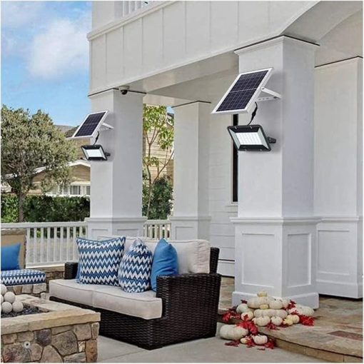 Remote Controlled 60W Solar Powered Floodlight Dusk to Dawn Light - Image 2