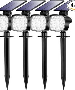 Hyrion Solar Spot Lights Outdoor Waterproof IP65 4 Pack 23 LED