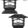 Davinci Edison Solar Post Cap Lights for Fence Deck Garden – 2 Pack