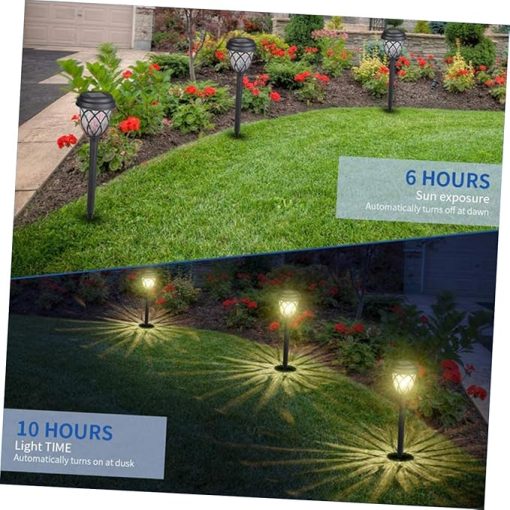 Solar Garden Decor LED Lights 6-Pack Waterproof Pathway Lighting - Image 2