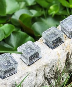 Solar Ice Cube Lights for Garden Patio Yard Waterproof LED Path Lights 2