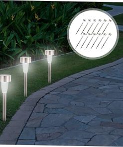 12 Pack Waterproof Solar Yard Lights for Outdoor Pathway Lighting 2