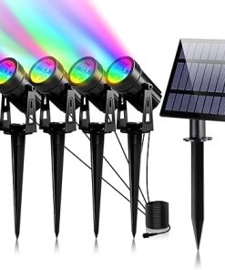 T-SUNUS 3W Solar Spotlights IP65 Waterproof Outdoor Landscape Lights