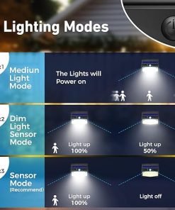 12 Pack Solar Motion Sensor Lights Waterproof for Garden and Yard 2