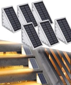 LED Solar Waterproof Lights for Deck Garden Landscape Pathway 6pc