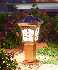 Outdoor Waterproof Solar LED Lawn Lamp Retro Garden Street Light