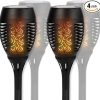 Flickering Solar Flame Wall Lights for Garden Patio Christmas Decor 3