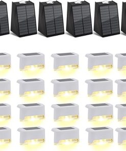 Solar Wall and Deck Lights 6 Pack and 20 Pack Outdoor Waterproof