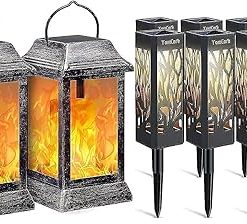 TomCare Upgraded Solar Lights for Outdoor Path Lawn Patio Yard