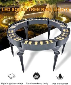 LED Solar Ground Lights Pack of 6 for Outdoor Yard Uplighting 2