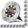 10 Pack Outdoor Solar Torch Lights with Flickering Flame Decor 4