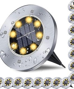 Waterproof Solar Garden Lights for Pathway Yard Deck Lawn 16 Pack