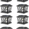 Large Solar Pillar Light for Outdoor Decor Modern Waterproof Lantern 3