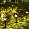 Solar Torch Lights Waterproof Flickering Flame Outdoor Path Lighting 2 Pack 3