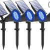 Solar Outdoor Pathway Lights 4 Pack Waterproof 50 Lumens for Garden 3