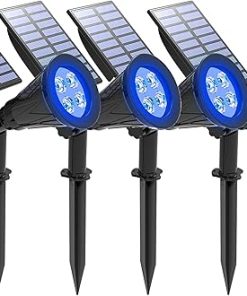 Solar Landscape Spotlights IP65 Waterproof Outdoor Lights 4-Pack