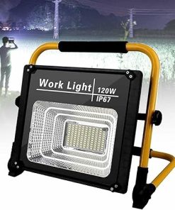 120W Adjustable LED Floodlight USB Solar Rechargeable Outdoor Light