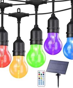 144FT Solar String Lights Waterproof LED Remote 8 Modes for Outdoors