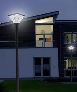 LED Solar Fence Lights Waterproof for Outdoor Garden Yard