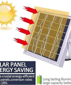 10W Solar Powered Floodlight with Remote Control for Outdoor Use 2