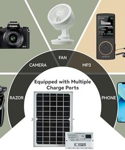 Solar Powered LED Pendant Lights for Indoor Outdoor Use with Cord 2