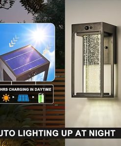 Solar Outdoor Wall Light with Motion Sensor 4000K 250LM IP65 Waterproof 2