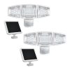 ZYAN 10 Pack LED Landscape Spotlights with Sensor and 4 Pack Solar Lights 3