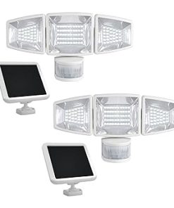 Sunforce Solar Triple Head Motion Activated Light 2-Pack White