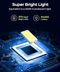 300W Solar Street Light 30000 Lumens IP65 Waterproof Outdoor Lighting 2