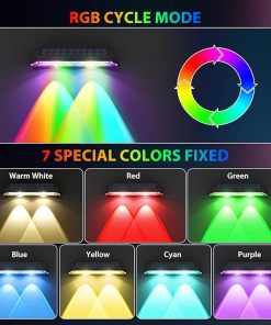 Solar Fence Lights 12 Pack Waterproof Outdoor LED Dusk to Dawn 2