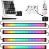 Solar Pendant Lights 2 Pack for Indoor Outdoor Use with Remote Control 3