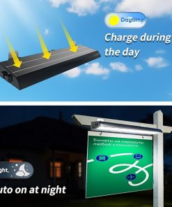Solar Powered Sign Light with 232 LED for Outdoor Use 8000 mAh 2