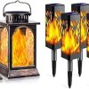TomCare Solar Lights Flickering Flame Decorative Heavy Duty Outdoor Lighting 3