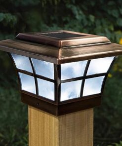 Prestige Solar Post Cap SL079C Copper LED Light for 3.5×3.5 & 4×4 Posts 2
