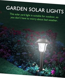 DOITOOL 10 LED Solar Garden Lights for Outdoor Yard Decoration 2