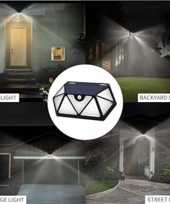 Outdoor Solar Security Lights 135 LEDs Motion Sensor IP65 Waterproof 2