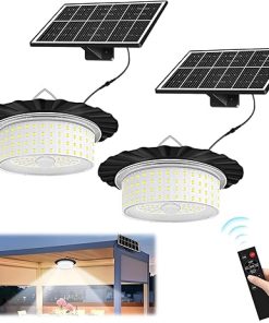 LED Solar Pendant Light with Motion Sensor for Outdoor Indoor Use
