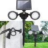 Bright 1400-Lumen Solar Outdoor Spotlights with Motion Sensor Lighting