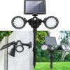 4 Pack 63 LED Solar Spot Lights with 3 Modes IP65 Waterproof 2 Pack 294 LED Flood Lights IP67 3