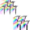Outdoor Solar Lights 410LED 2800 Lumens Wide Angle 3 Modes 2 Pack 4