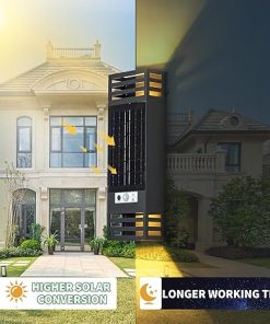 Solar LED Outdoor Wall Sconce Light IP65 Waterproof for House Yard 2