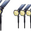 Nekteck 2-in-1 Solar Spot Lights for Outdoor Landscape and Yard