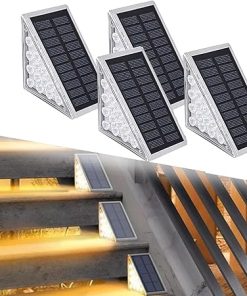 Solar Waterproof Triangle Deck Lights for Outdoor Home Lighting