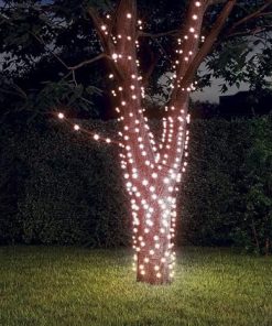 vidaXL Solar Fairy Lights Set of 5 200 LED Warm White Indoor Outdoor 2