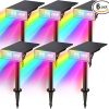 Solar Garden Light 120 LEDs 6 Pack Outdoor Butterfly Path Lights 4
