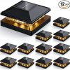 Outdoor Waterproof Solar Motion Sensor Lights 60 LEDs 4 Pack 4