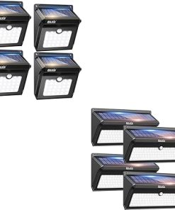 Baxia Technology Solar Outdoor Motion Sensor Lights 4 Pack Options